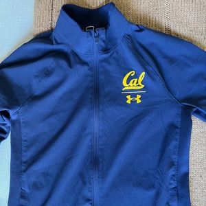 CAL BEARS UC BERKELEY WARM UP JACKET SWEATS UNDER ARMOUR SMALL shirt hoody nike